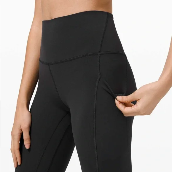 Lululemon Align High-Rise Crop Leggings 23” with Pockets Black Size 4 - Picture 4 of 11